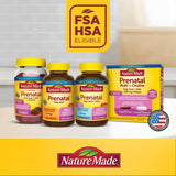 Routine quotidienne Nature Made Prenatal avec eau et repas