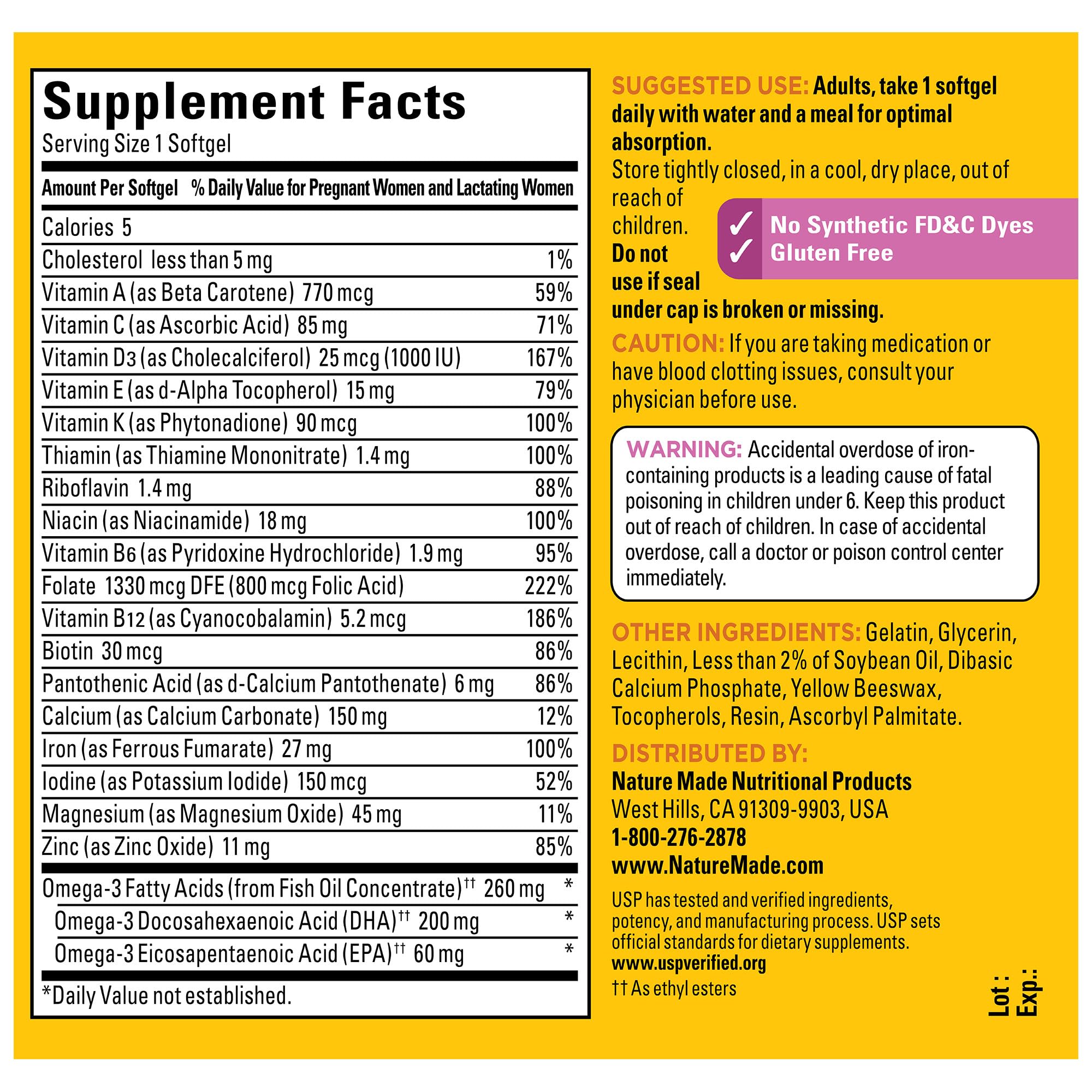 Flacon 110 jours, pratique à emporter et à intégrer.