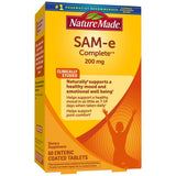 Nature Made SAM-e 200 mg : bouteille-tablettes prête au quotidien, soutien potentiel de l'humeur.
