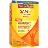 Nature Made SAM-e Complete 400 mg, emballage visible, soutien potentiel à l'humeur