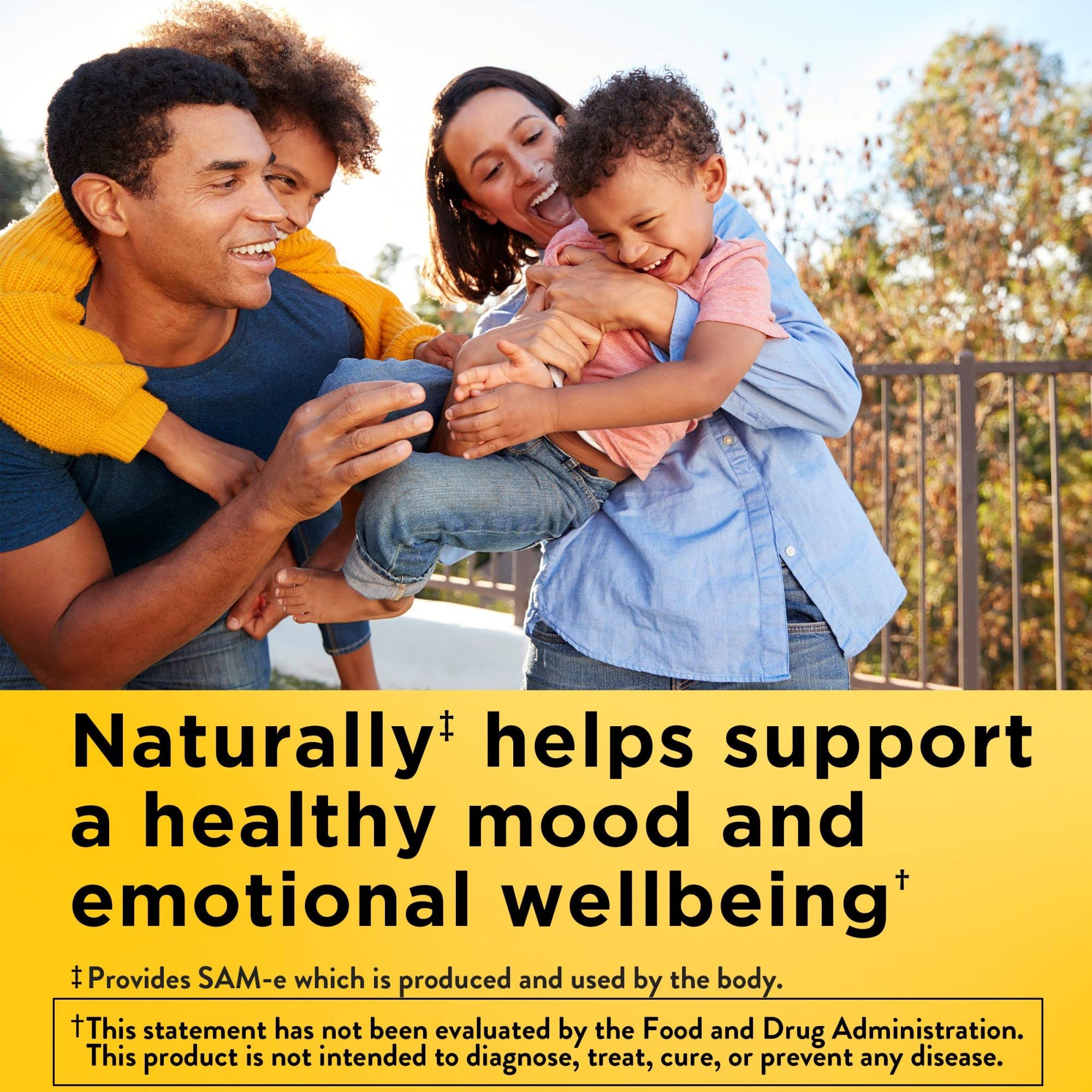 Nature Made SAM-e Complete 400 mg, utilisation quotidienne montrée