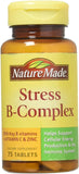 Nature Made Stress B Complex avec Zinc, bouteille visible, soutien potentiel du système immunitaire.