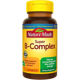 Nature Made Super B-Complex: bouteille de pilules soutenant le métabolisme et le système nerveux.