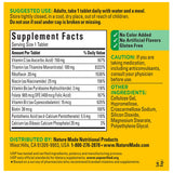 Nature Made Super B Complex – produit sans gluten et sans colorants artificiels.