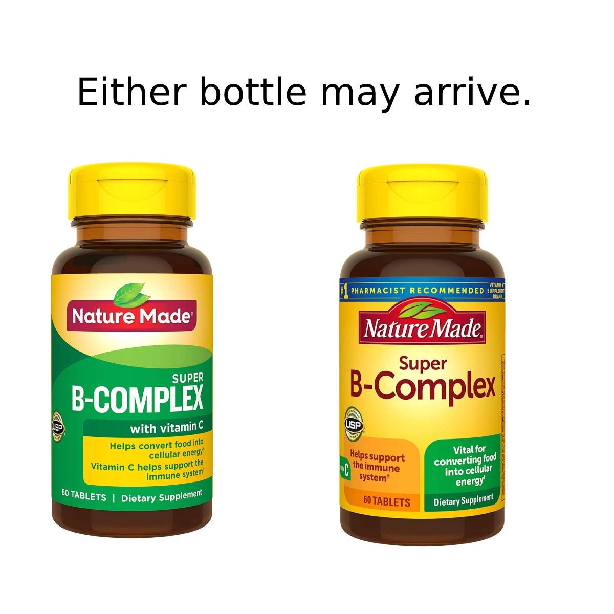 Nature Made Super B-Complex: tablettes dans blister, pratique et faciles à emporter.