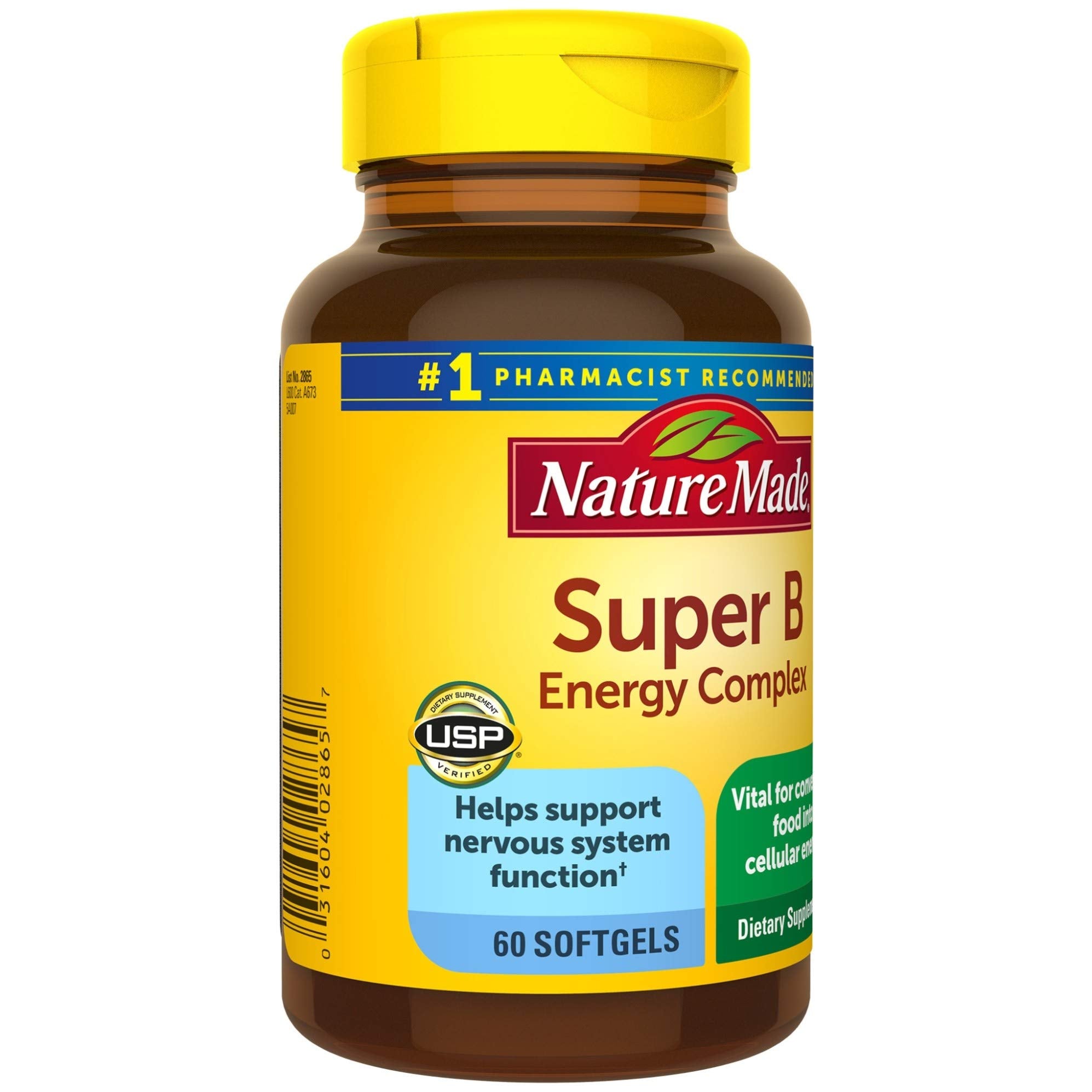 Nature Made Super B Energy Complex – soutien possible au système nerveux.