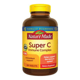 Nature Made Super C Immune Complex — vue bouteille, soutien immunitaire potentiel.