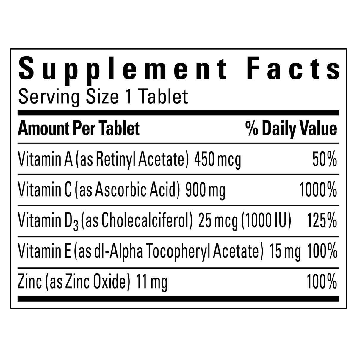 Nature Made Super C Immune Complex — tablettes visibles, apport en vitamines et zinc.