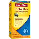 Nature Made TripleFlex caplets et flacon, soutien articulation et muscles.
