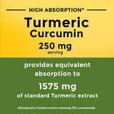Capsule Nature Made Turmeric Curcumin haute absorption, douceur gastrique pour le quotidien.