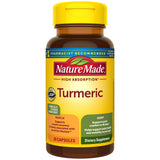 Capsule Nature Made Turmeric Curcumin haute absorption prête à avaler, soutien possible des articulations.