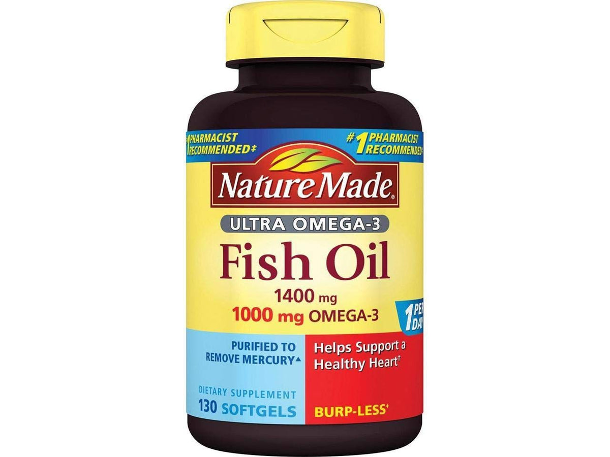 Nature Made Ultra Omega-3: bouteille de gélules douces pour un apport oméga-3 pratique.