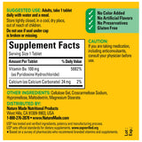 Nature Made Vitamine B6: sans colorants ni arômes artificiels.