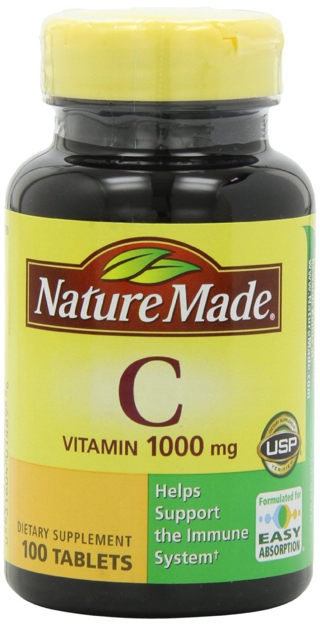 Nature Made Vitamine C 1000 mg – comprimé en bouteille, soutien potentiel du système immunitaire