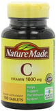 Nature Made Vitamine C 1000 mg – comprimé en bouteille, soutien potentiel du système immunitaire