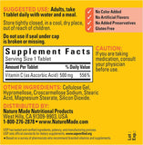 Nature Made Vitamine C 500 mg caplets – prise en main facile pour votre routine diurne.
