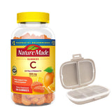 Gommes Nature Made vitamine C 500 mg, bouteille pratique pour la routine quotidienne.