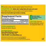 Nature Made Vitamine D3 2000 UI, gélules, favorise l’absorption du calcium pour les os.