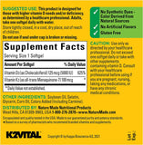Nature Made Vitamine D3 K2 – fabriqué aux États‑Unis avec des ingrédients de qualité.