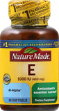 Nature Made Vitamine E 450 mg – capsules softgel, une routine antioxydante potentielle dans le quotidien