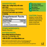 Nature Made Vitamine E soutien immunitaire et peau saine, gélules quotidiennes.