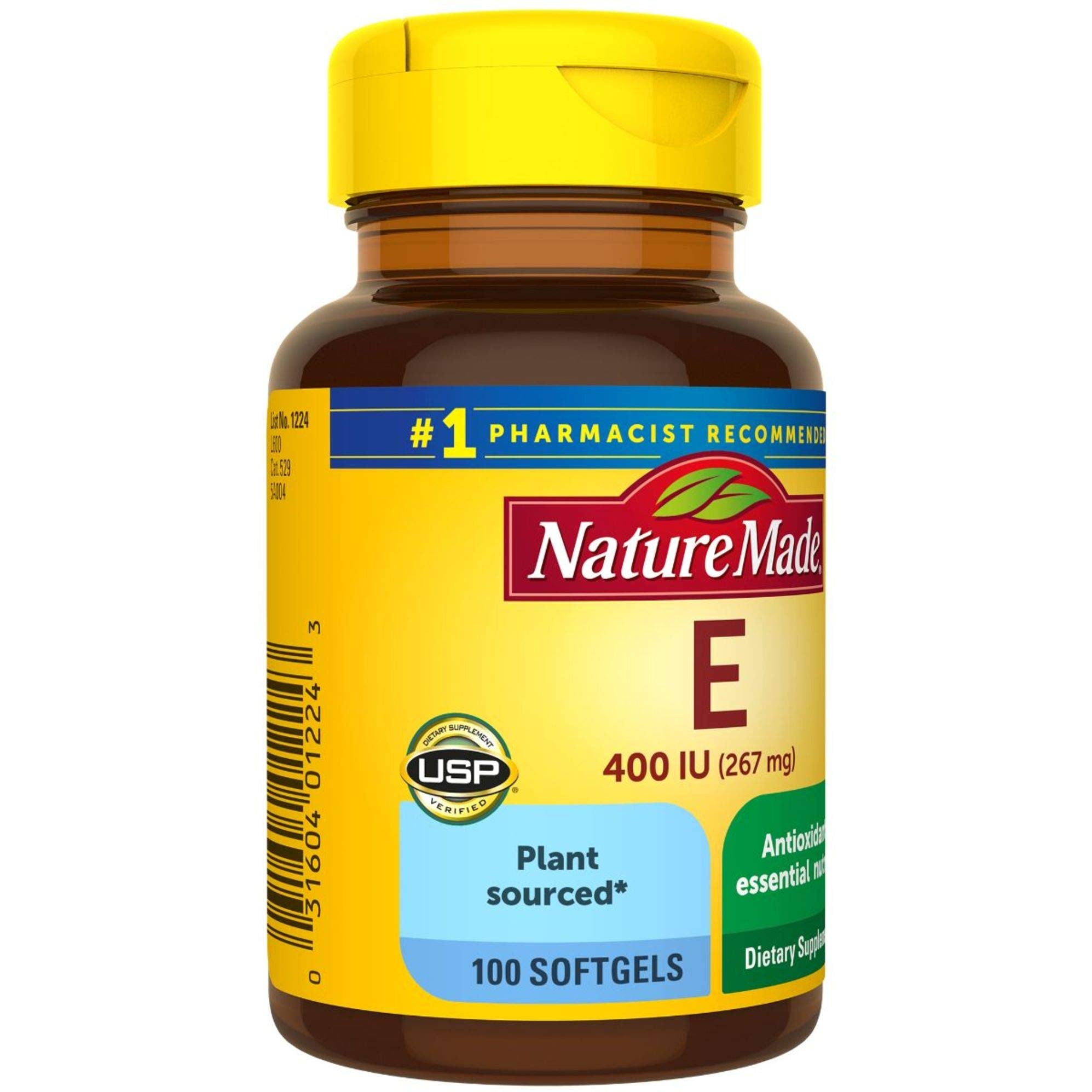 Vue du packaging Nature Made Vitamine E