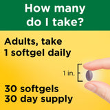 Gélules Nature Made K2 prêtes à être consommées avec eau.