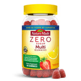 Nature Made Zero Sugar Multivitamin Gummies — bouteille prête à l'usage quotidien.