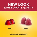 Gommes Nature Made Zero Sugar Multivitamin en rouge, texture fruitée.
