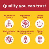 Sceau USP Verified sur l'emballage Nature Made Zero Sugar Multivitamin Gummies.