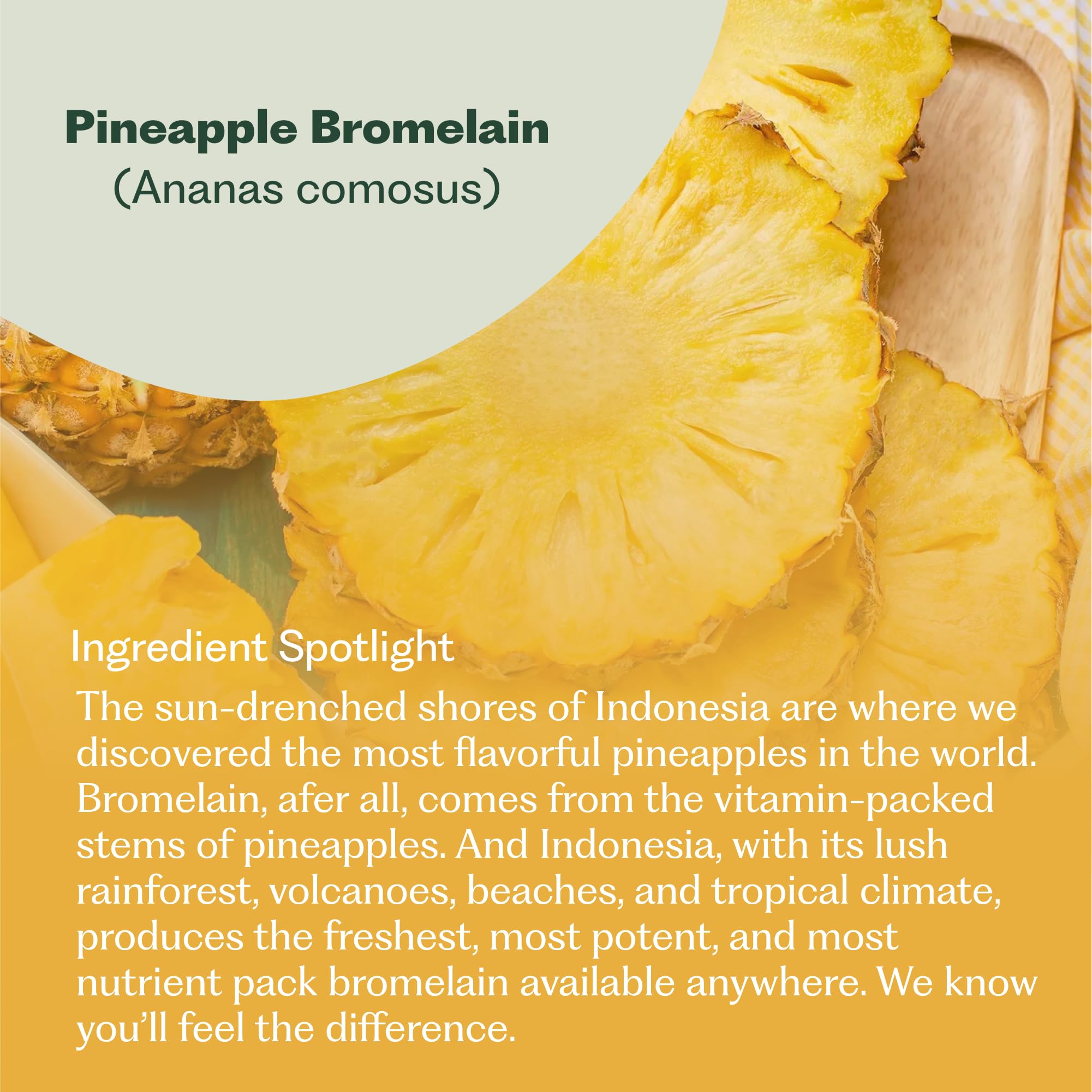 Nature M.D. Enzyme365: bromelain-indonesienne pour une activité enzymatique renforcée.