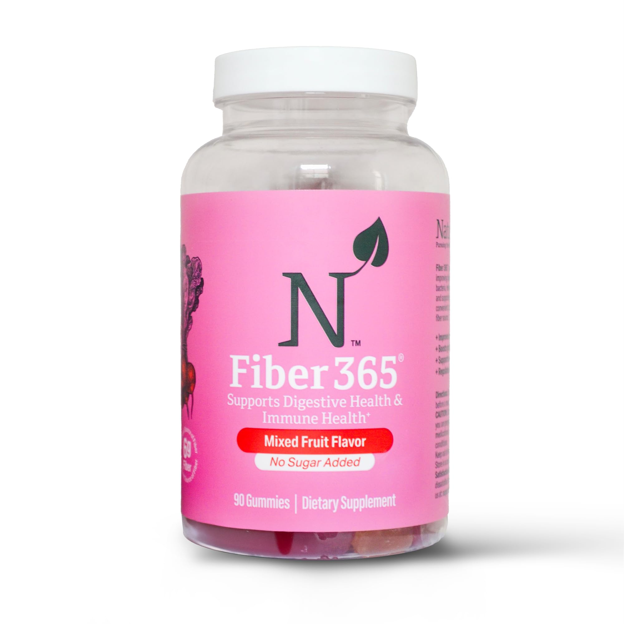 Nature M.D. Fibre 365 Gommes emballage pratique pour prise quotidienne.