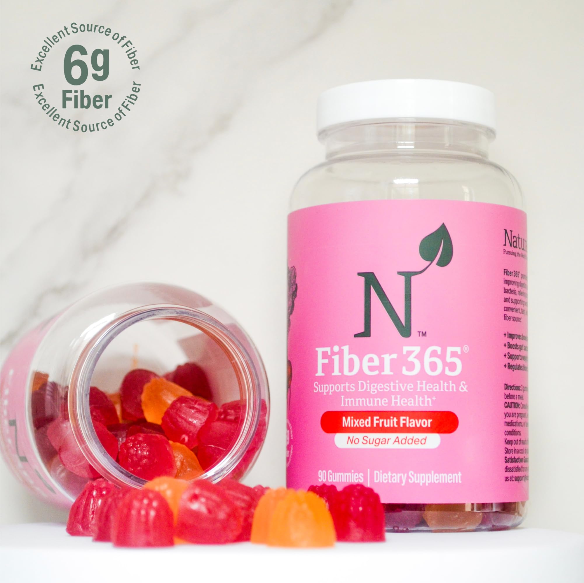Nature M.D. Fibre 365 Gommes pratique à emporter, idéal en déplacement.