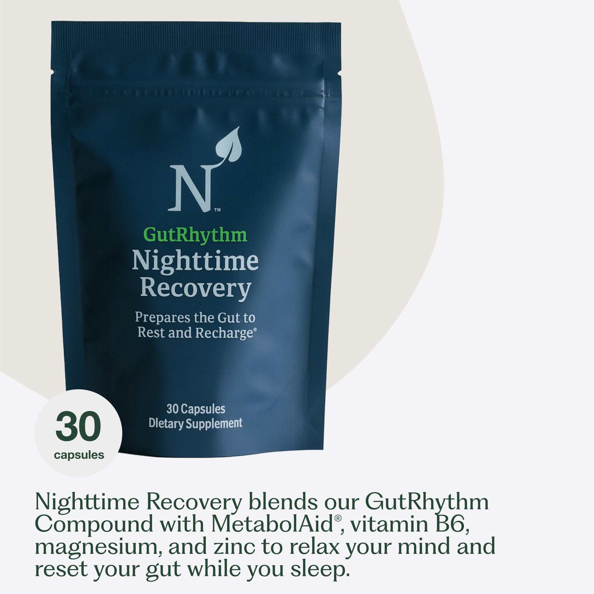 Nature M.D. GutRhythm – gélules pratiques pour routine nocturne