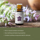 Nature Packaged Clary Sage, bougie maison parfumée pour ambiance chaleureuse.