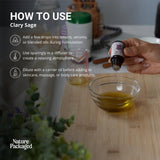 Nature Packaged Clary Sage, soin peau, sérum ou crème pour hydratation apaisante.