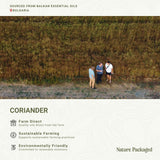 Nature Packaged coriandre huile – flacon idéal pour bougies artisanales et parfums maison.