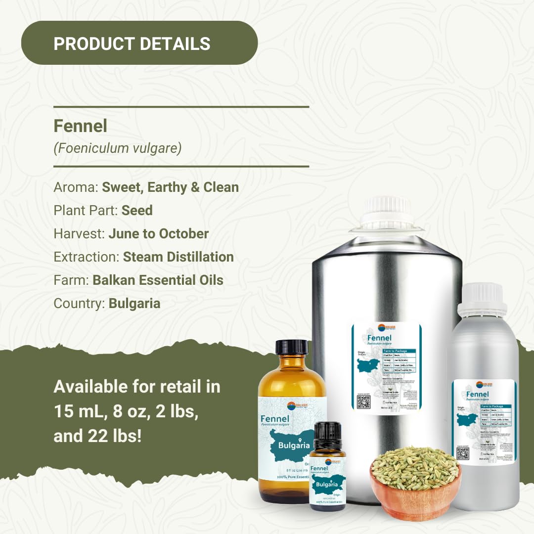 Flacon nature-packaged fenouil prêt à être utilisé dans des soins maison.