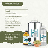 Flacon nature-packaged fenouil prêt à être utilisé dans des soins maison.
