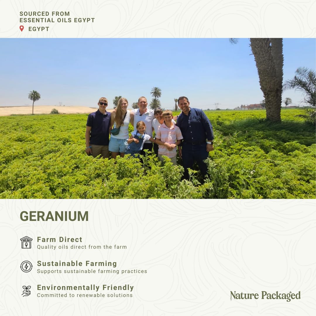 Nature Packaged Géranium – soin visage – éclat et équilibre de la peau