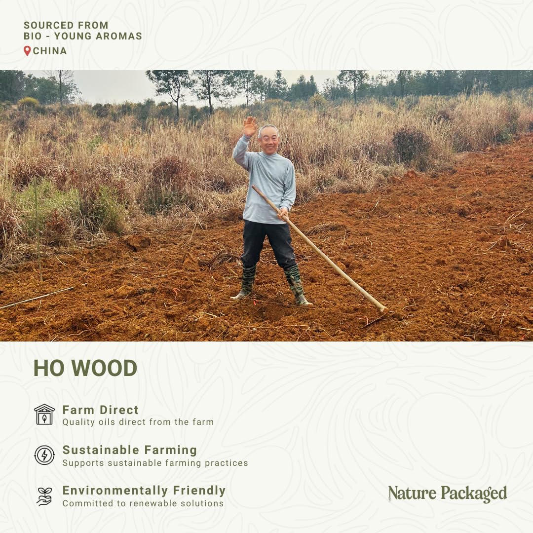 Nature Packaged Ho Wood – soin-peau favorisant hydratation et équilibre cutané.