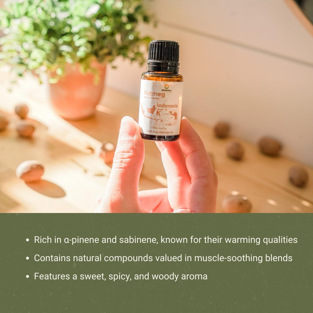 Nature Packaged Muscade – note épicée authentique issue d un noyau mature pour aromathérapie