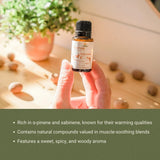 Nature Packaged Muscade – note épicée authentique issue d un noyau mature pour aromathérapie