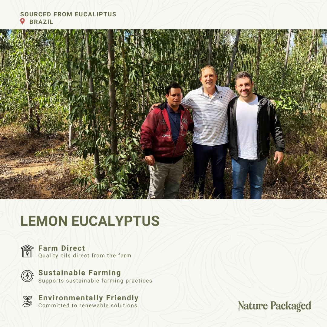 Nature Packaged huile eucalyptus-limon brume d'aromathérapie pour respiration claire