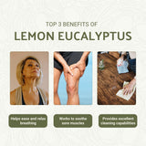 Nature Packaged huile eucalyptus-limon goutte pour inhalation apaisante