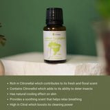 Nature Packaged huile eucalyptus-limon stabilité communautaire et emploi local