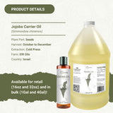 Nature Packaged huile de jojoba : soin cheveux brillance naturelle.