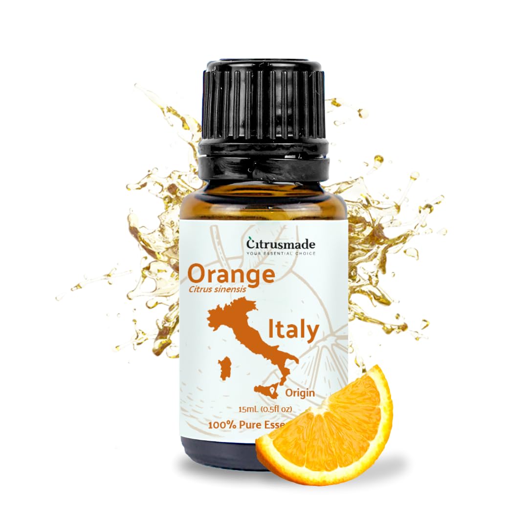 Nature Packaged huile orange bouteille presse-froid, diffusion fraîche pour votre intérieur.