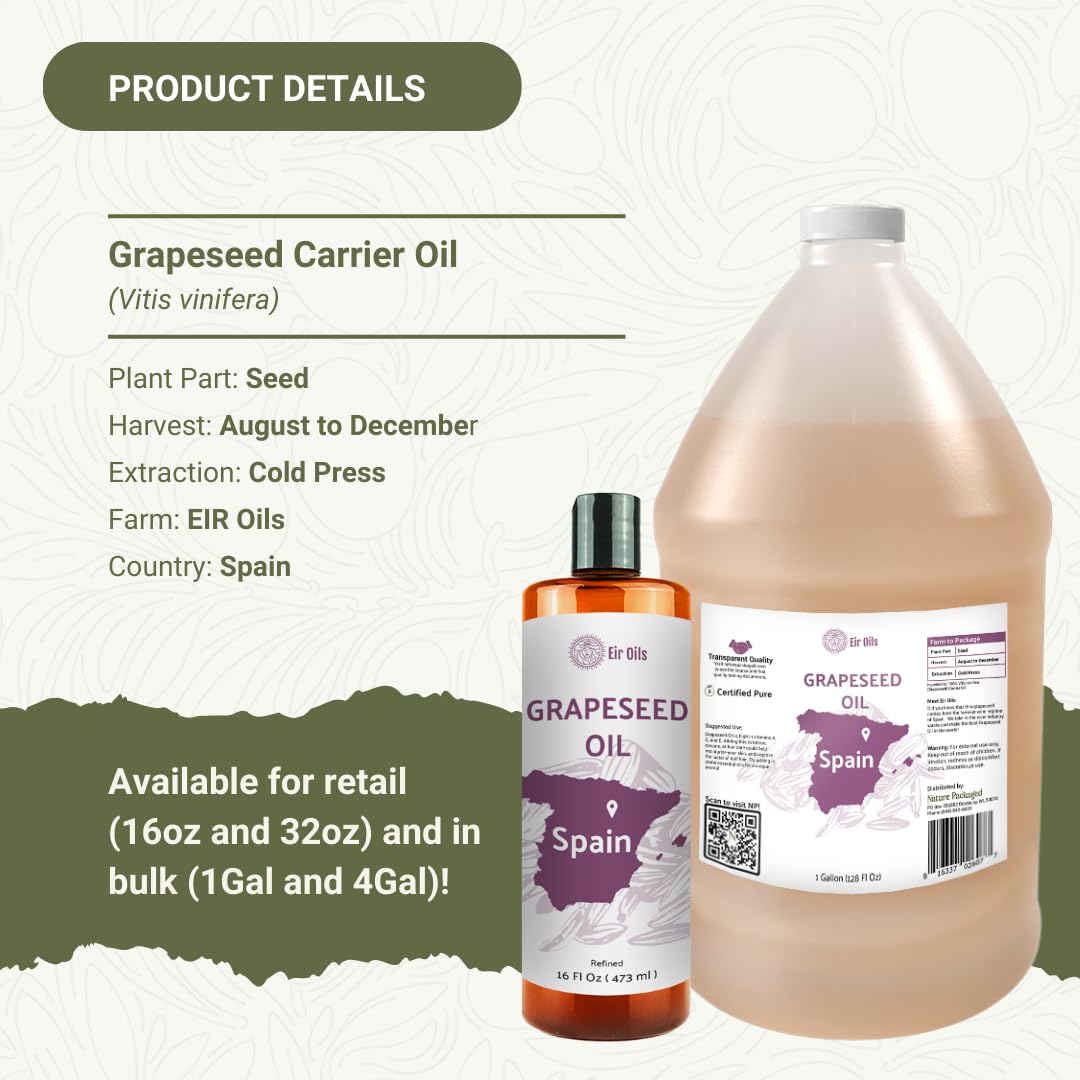 Nature Packaged huile pépins de raisin, baume-levres, hydratation douce et protectrice.
