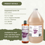 Nature Packaged huile pépins de raisin, baume-levres, hydratation douce et protectrice.